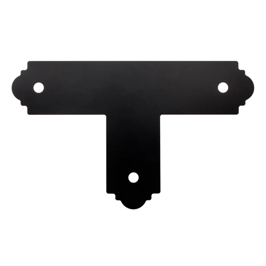 Outdoor Accents® Mission Collection® Zmax®, Black Powder-Coated T Strap For 4X4-APT4-SP8623-9187