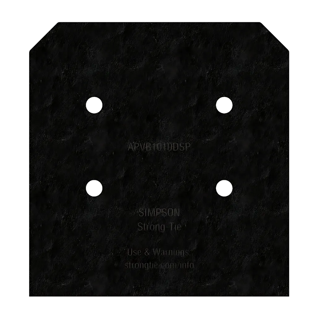 Outdoor Accents® Avant Collection Zmax®, Black Post Base Side Plate For 10X (Qty-2)-APVB1010DSP-SP5790-6206