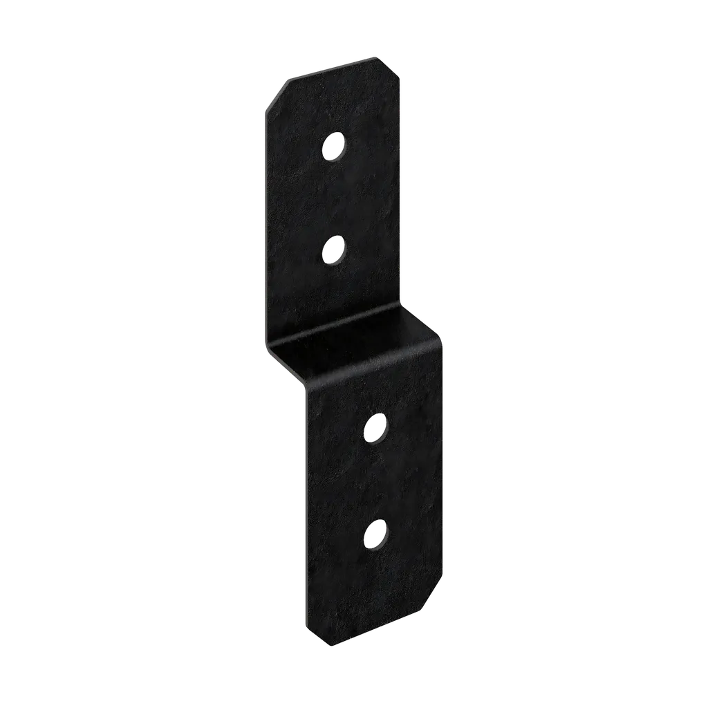 Outdoor Accents® Avant Collection 3 In. Zmax®, Black Powder-Coated Deck Joist Tie For 2X (Pack Of 24)-APVDJT2-4-SP6736-7205