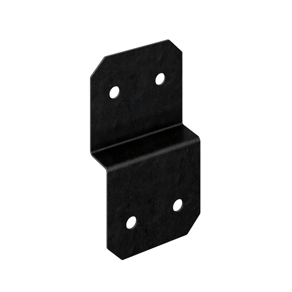 Outdoor Accents® Avant Collection 5 In. Zmax®, Black Powder-Coated Deck Joist Tie For 2X (Pack Of 12)-APVDJT2-6-SP7668-8180