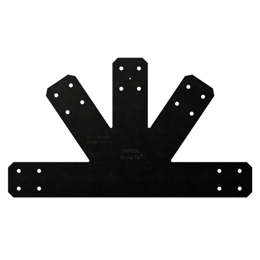 Outdoor Accents® Avant Collection 8:12 Pitch, Black Powder-Coated Gable Plate-APVGP812-SP9209-9802