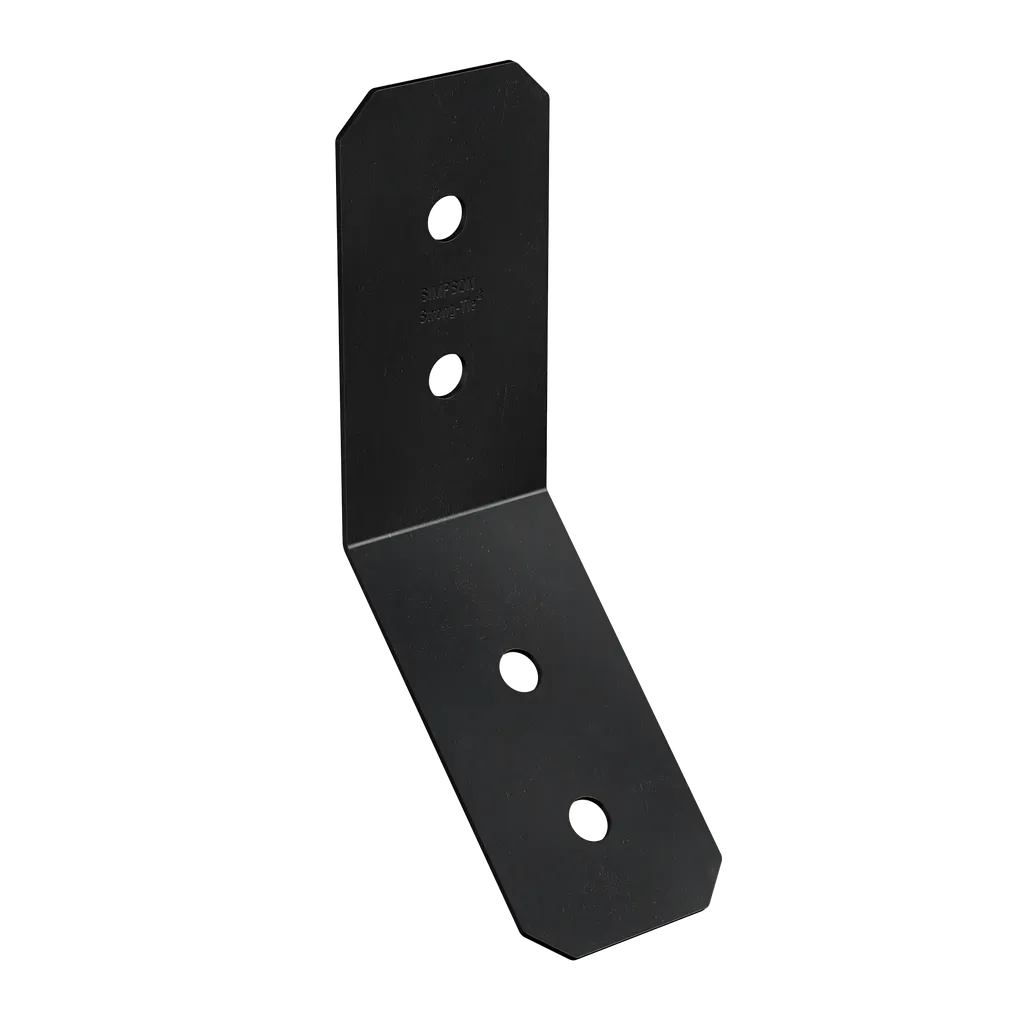 Outdoor Accents® Avant Collection Zmax®, Black Powder-Coated Knee Brace Connector For 4X (Pack Of 12)-APVKB45-4-SP7618-8127