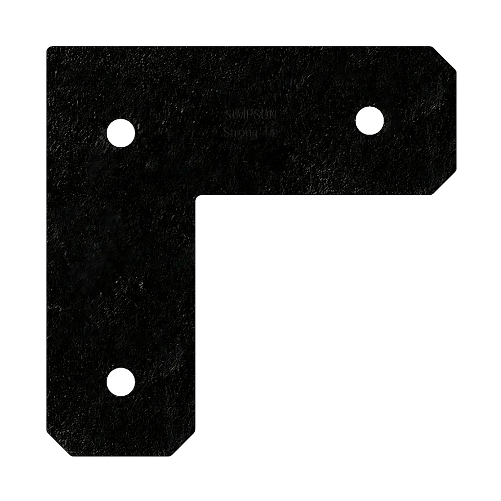 Outdoor Accents® Avant Collection Zmax®, Black Powder-Coated L Strap For 4X4 (Pack Of 8)-APVL4-SP9200-9790