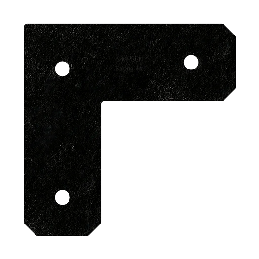 Outdoor Accents® Avant Collection Zmax®, Black Powder-Coated L Strap For 4X4 (Pack Of 8)-APVL4-SP9200-9790