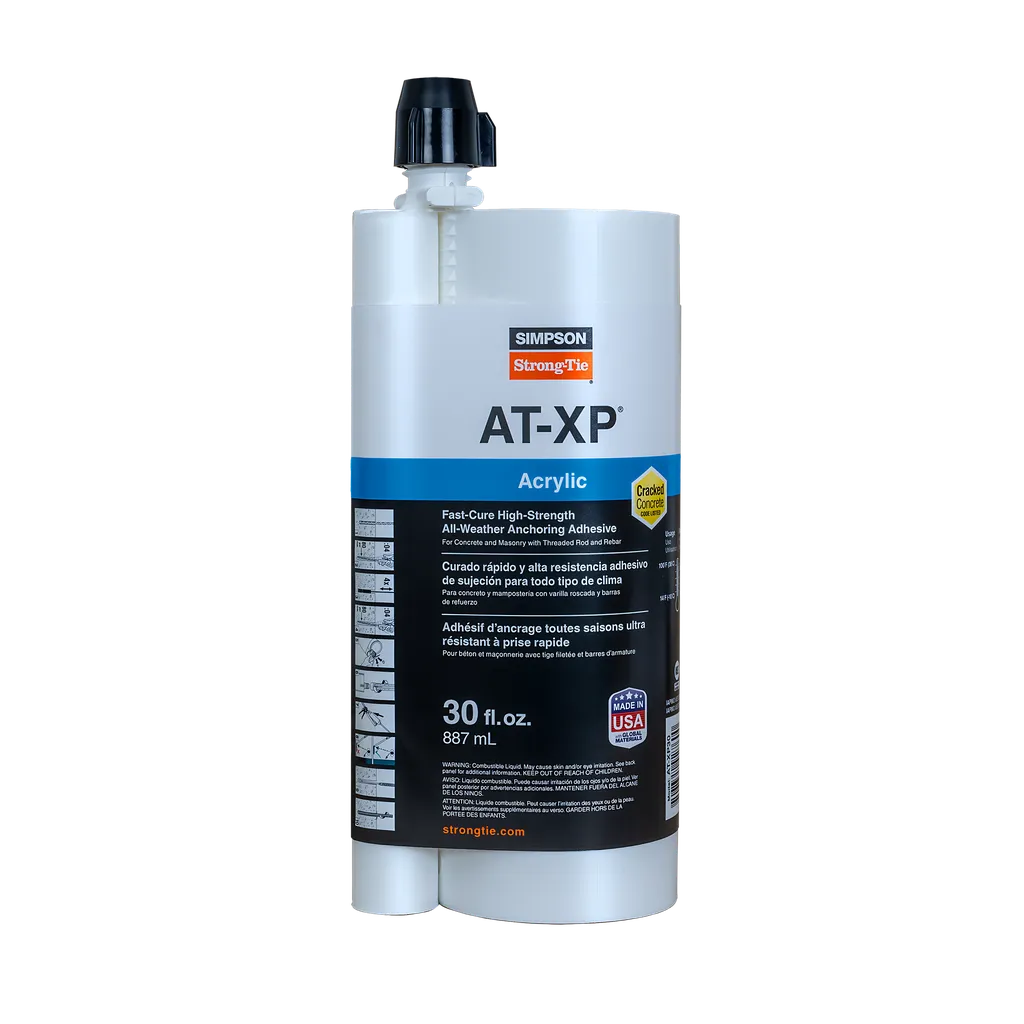 At-Xp® 30-Oz. High-Strength Acrylic Anchoring Adhesive Cartridge W/ Nozzle-AT-XP30-SP6732-7201