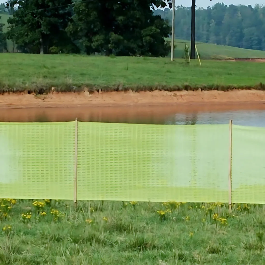 Silt Saver Delineation Fence Environmental Fence - Green 4' X 100'-BFG-84