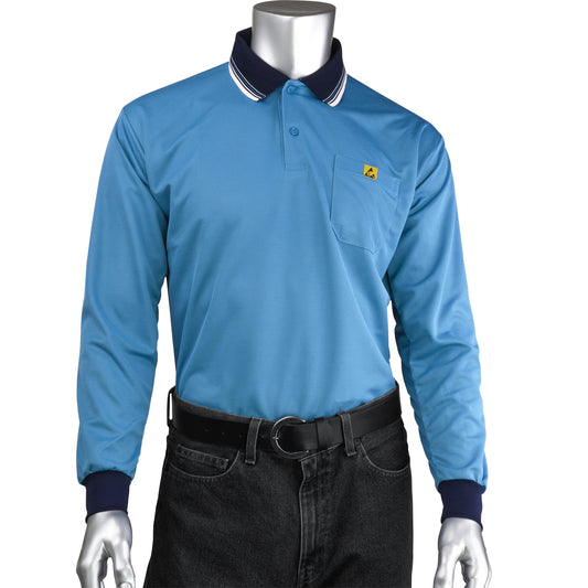 Uniform Technology BP801LC-RB-XS Long Sleeve ESD Polo Shirt
