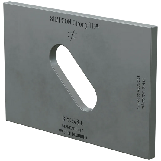 Bps 3 In. X 4-1/2 In. Slotted Bearing Plate With 5/8 In. Bolt Dia.-BPS-5-8-6-SP224-328