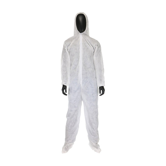 West Chester C3859/2XL SMS Coverall with Hood & Boot 42 gsm