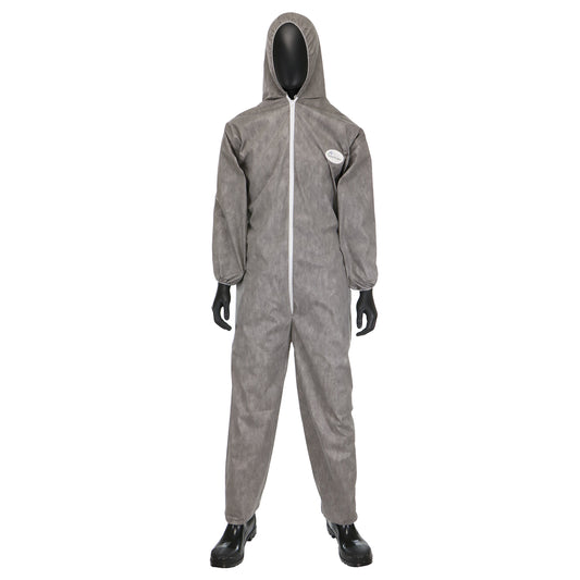 West Chester C3906/XXL PosiWear M3 Coverall with Hood, Elastic Wrists & Ankles 50 gsm