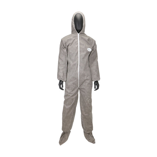 West Chester C3909/XXL PosiWear M3 Coverall with Hood & Boot 50 gsm