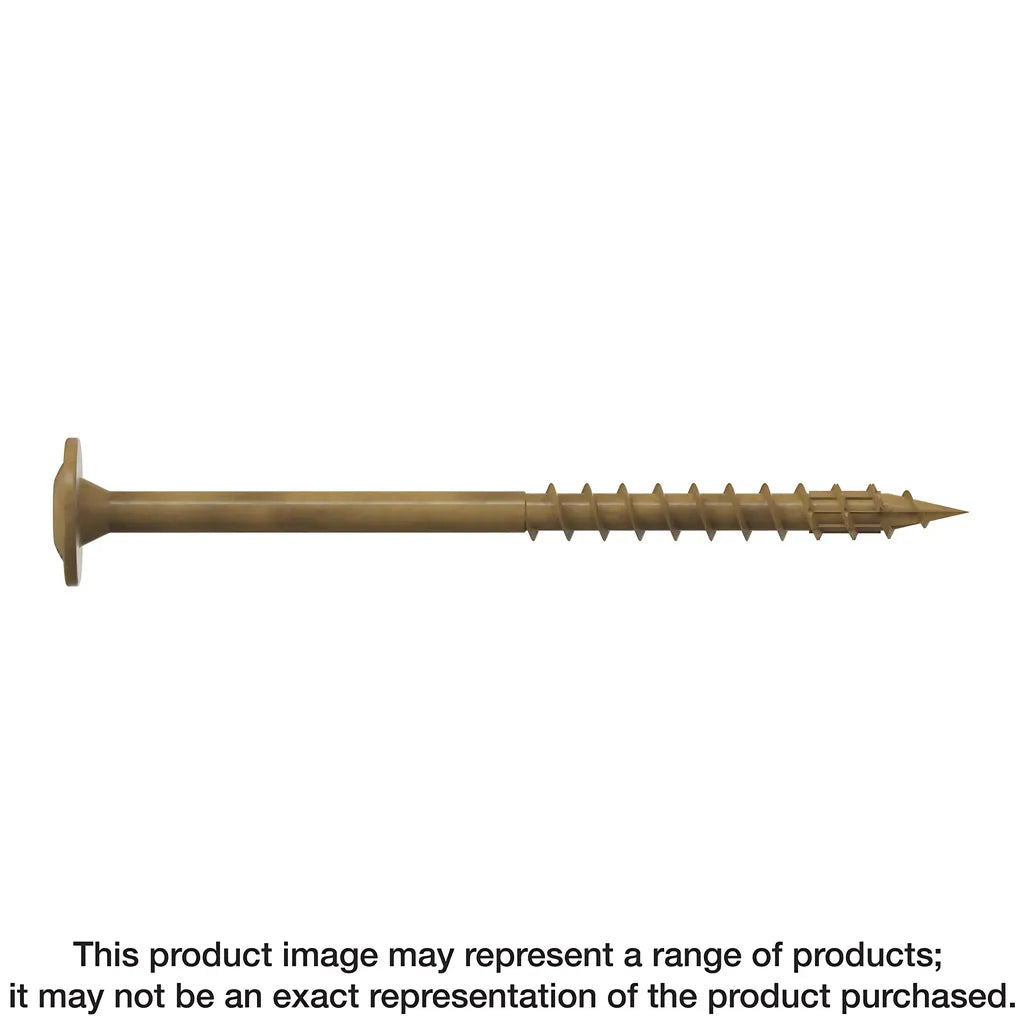 Wafer-Head Construction Screw - #8 X 2-1/2 In. T20, Quik Guard®, Tan (1750-Qty)-CBT08212MB-SP8529-9090