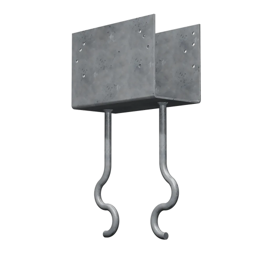 Ccqm Hot-Dip Galvanized Column Cap For 5-1/2 In. Beam, With Strong-DriveĀ® Sds Screws (Pack Of 2)-CCQM5-50-SDSHDG-SP9108-9696