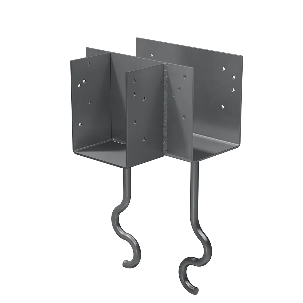 Cctqm 5-1/2 In. T-Shape Column Cap For Masonry W/ Sds Screws (Pack Of 2)-CCTQM5-50-SDSG-SP8791-9363