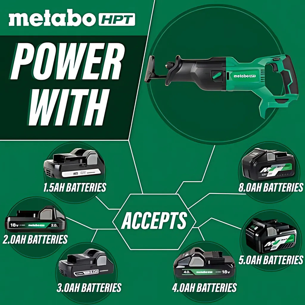 18V Multivolt Cordless Reciprocating Saw (Tool Body Only)-CR18DBQ4M-312