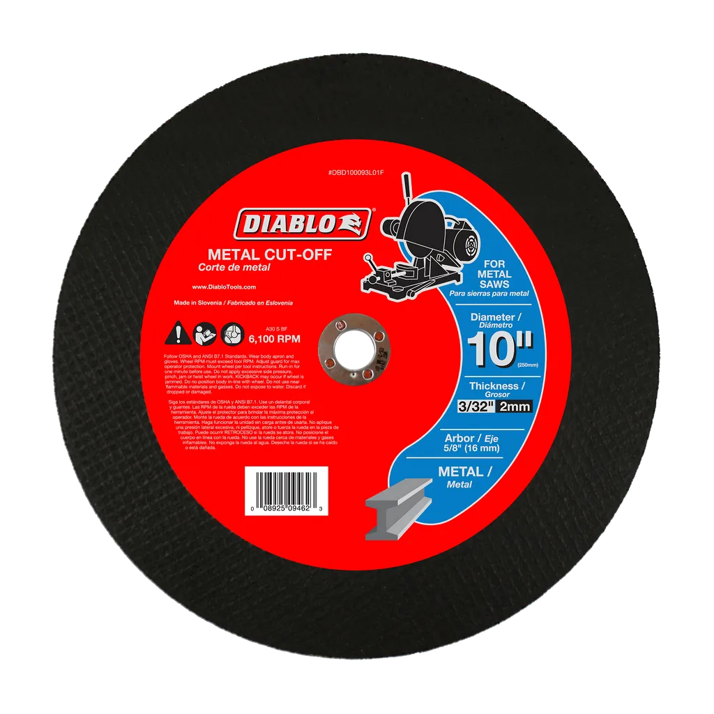 10 in. Metal Cut Off Disc | Diablo Tools | PCS