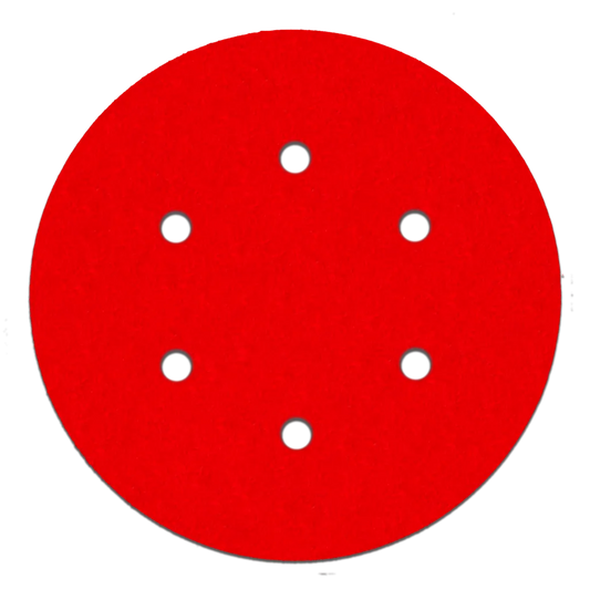 6 In. 60 Grit (Ultra Coarse)  Ros Hook & Lock™ Discs (10-Pack)-DCD060060H10G-2327