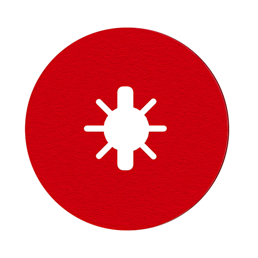 5 In. Fiber Disc, Aluminum Oxide, 50 Grit (4-Pack) - DCF050050S04G-1829