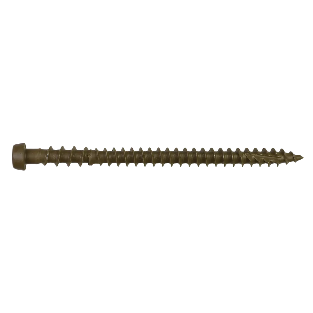 Deck-Drive Dcu Composite Screw - #10 X 2-3/4 In. T20, Quik Guard®, Brown 01 (350-Qty) (Pack Of 6)-DCU234BR01R350-SP6965-7450
