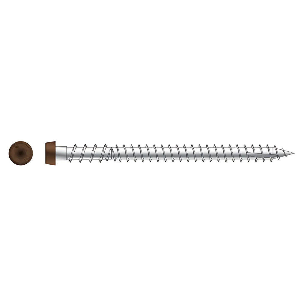 Deck-Drive Dcu Composite Screw - #10 X 2-3/4 In. T20, Type 316, Red (1750-Qty)-DCU234MB316RD-SP7642-8152