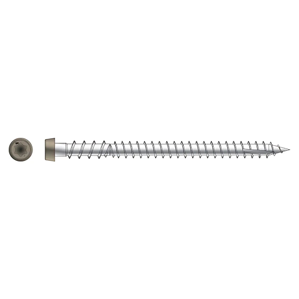 Deck-Drive Dcu Composite Screw - #10 X 2-3/4 In. T20, Type 305, Tan (350-Qty) (Pack Of 6)-DCU234P305TN-SP3711-4007
