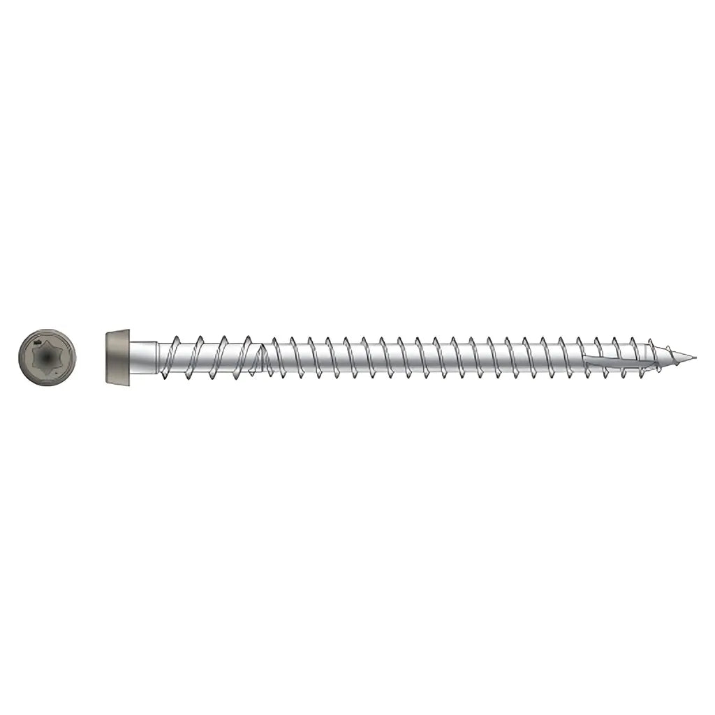 Deck-Drive Dcu Composite Screw - #10 X 2-3/4 In. T20, Type 316, Gray 01 (350-Qty) (Pack Of 6)-DCU234P316GR01-SP8922-9500