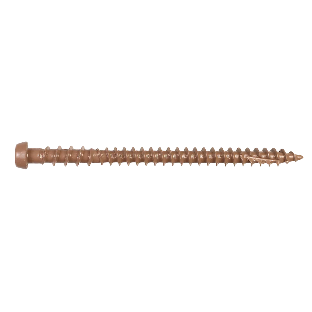 Deck-Drive Dcu Composite Screw - #10 X 2-3/4 In. T20, Quik Guard®, Tan 03 (350-Qty) (Pack Of 6)-DCU234TN03R350-SP7301-7799