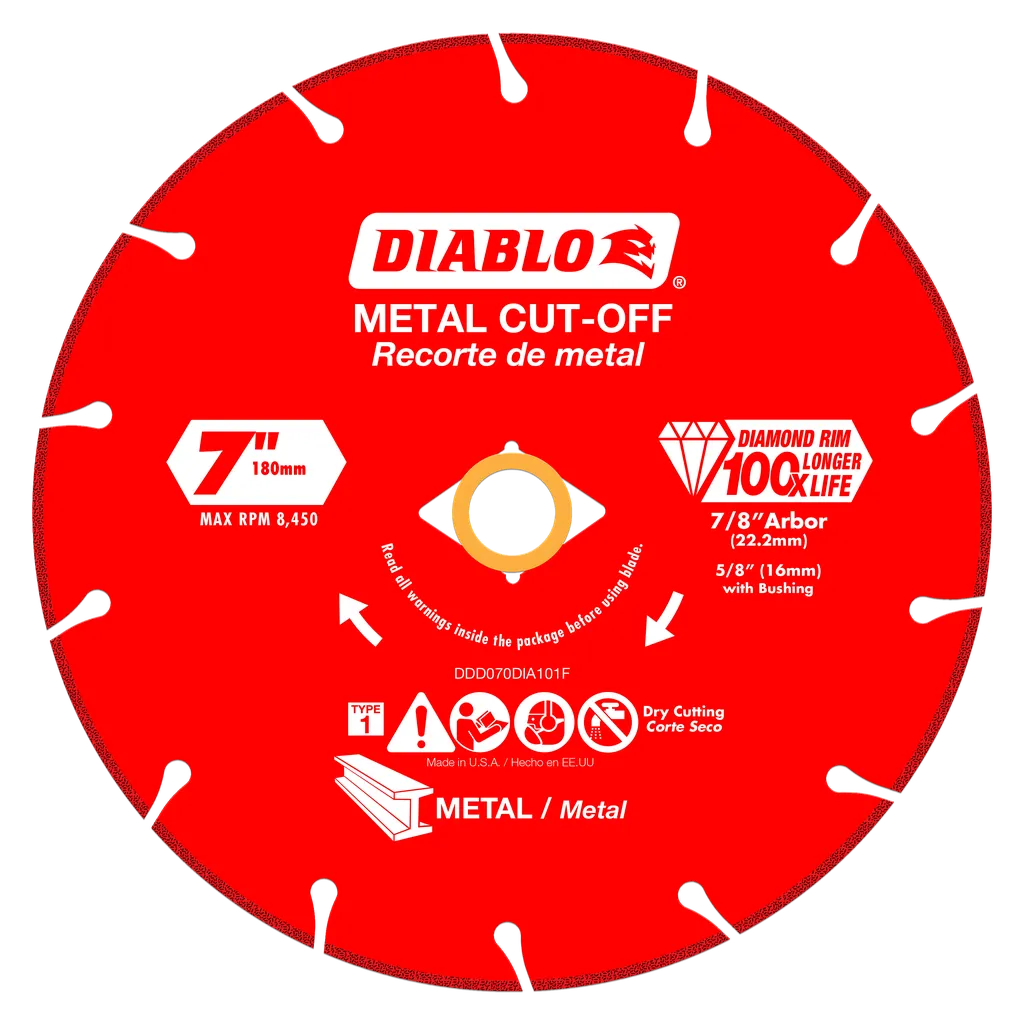 7 in. Diamond Metal Cut-Off Blade | Diablo Tools | PCS