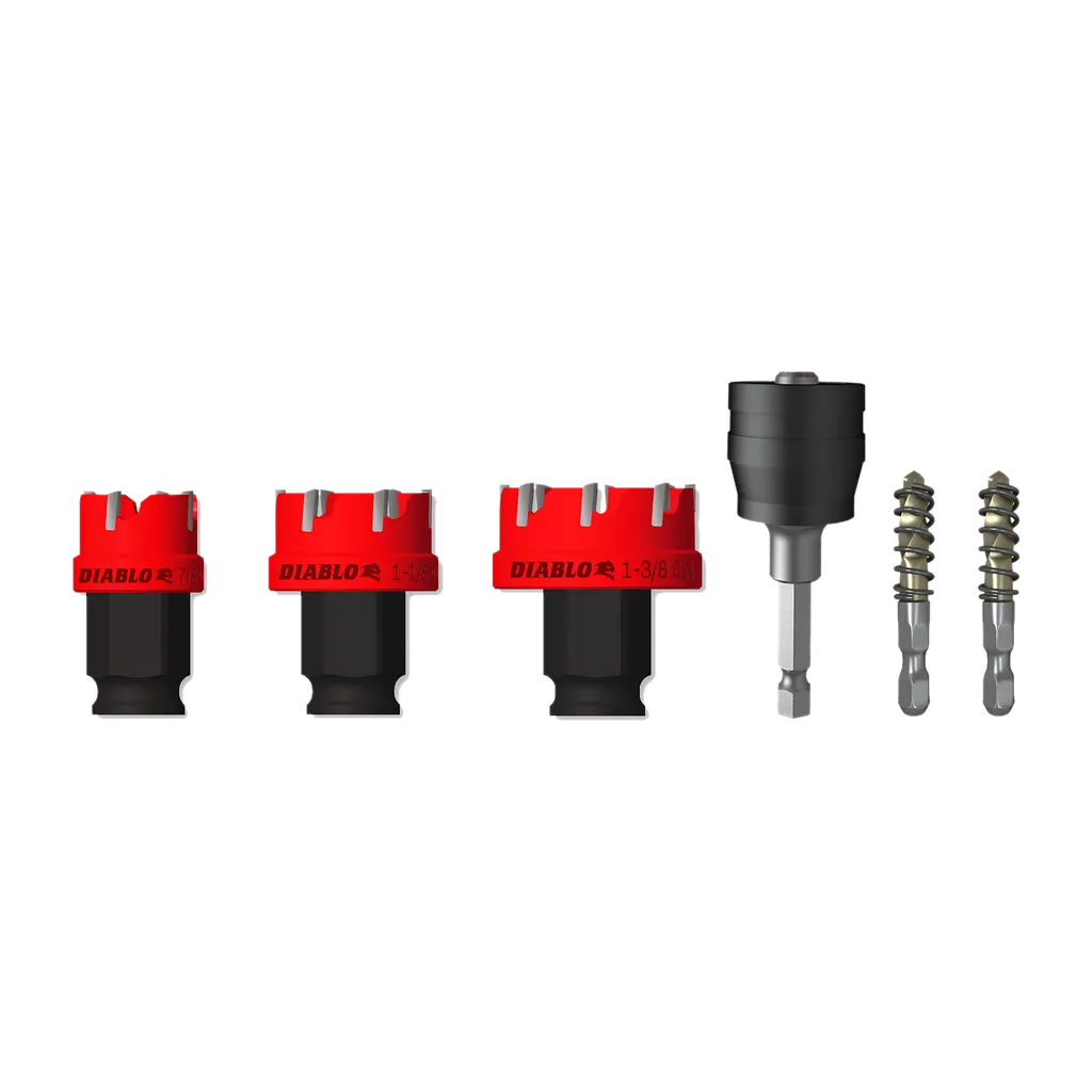 6 Pc Steel Demon Carbide Teeth Hole Cutter Set (6-Pieces)-DHS06CFS-2478