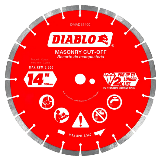 14 In. Diamond Segmented Cut-Off Discs For Masonry-DMADS1400-2651