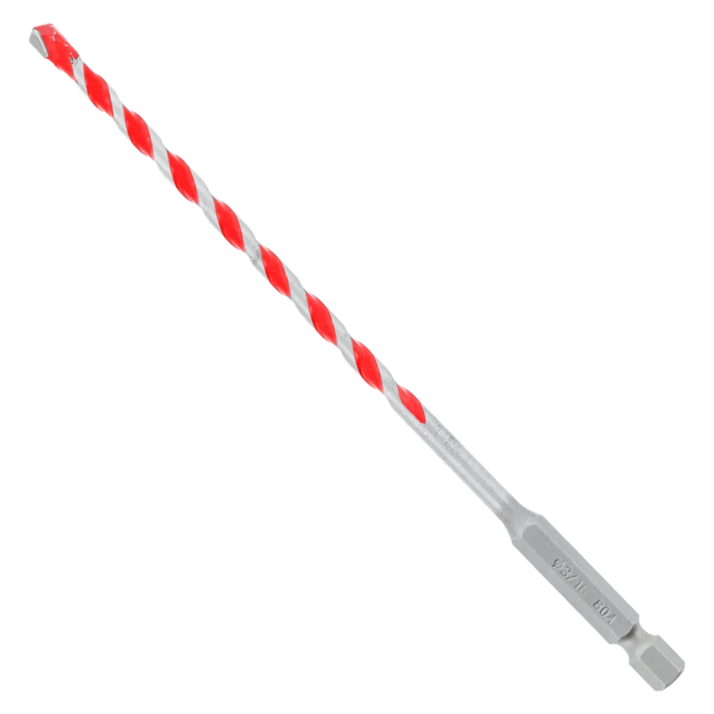 3/16 In. X 4 In. X 6 In. Speedemon Red Granite Carbide Tipped Hammer Drill Bit-DMARG1030-2885