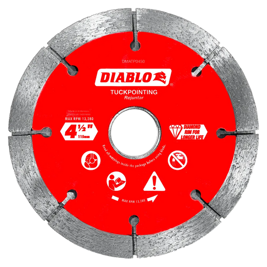 4-1/2 In. Diamond Tuck Point Blade For Masonry-DMATP0450-2909