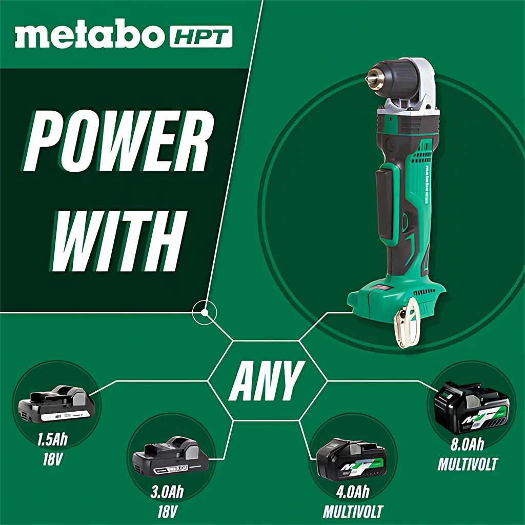 18V Cordless Li-Ion 3/8" Angle Drill (Bare Tool)-DN18DSLQ4M-132