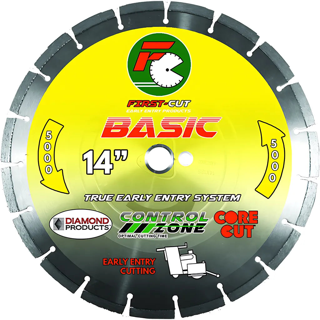 12" X .125 X 1" Basic First-Cut Early Entry Blade With Triangle Knockout & Skid Plate Basic 4000 Bond