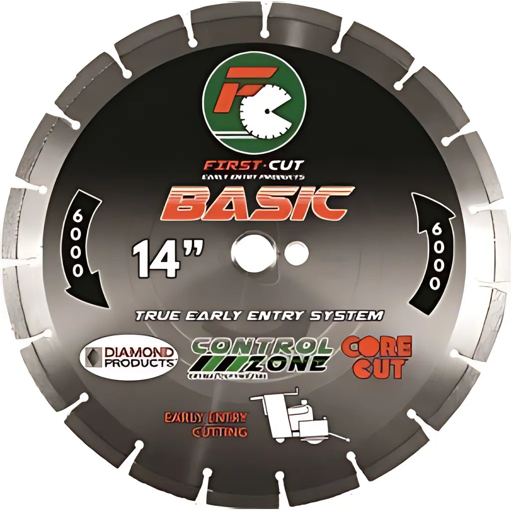 14" X .125 X 1" Basic First-Cut Early Entry Blade With Triangle Knockout & Skid Plate Basic 6000 Bond