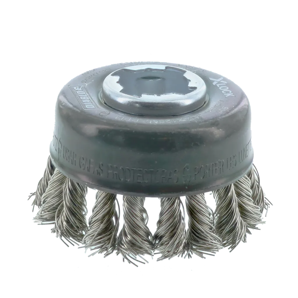 2-3/4 in. X-LOCK Stainless Steel Knot Cup Brush | Diablo Tools | PCS