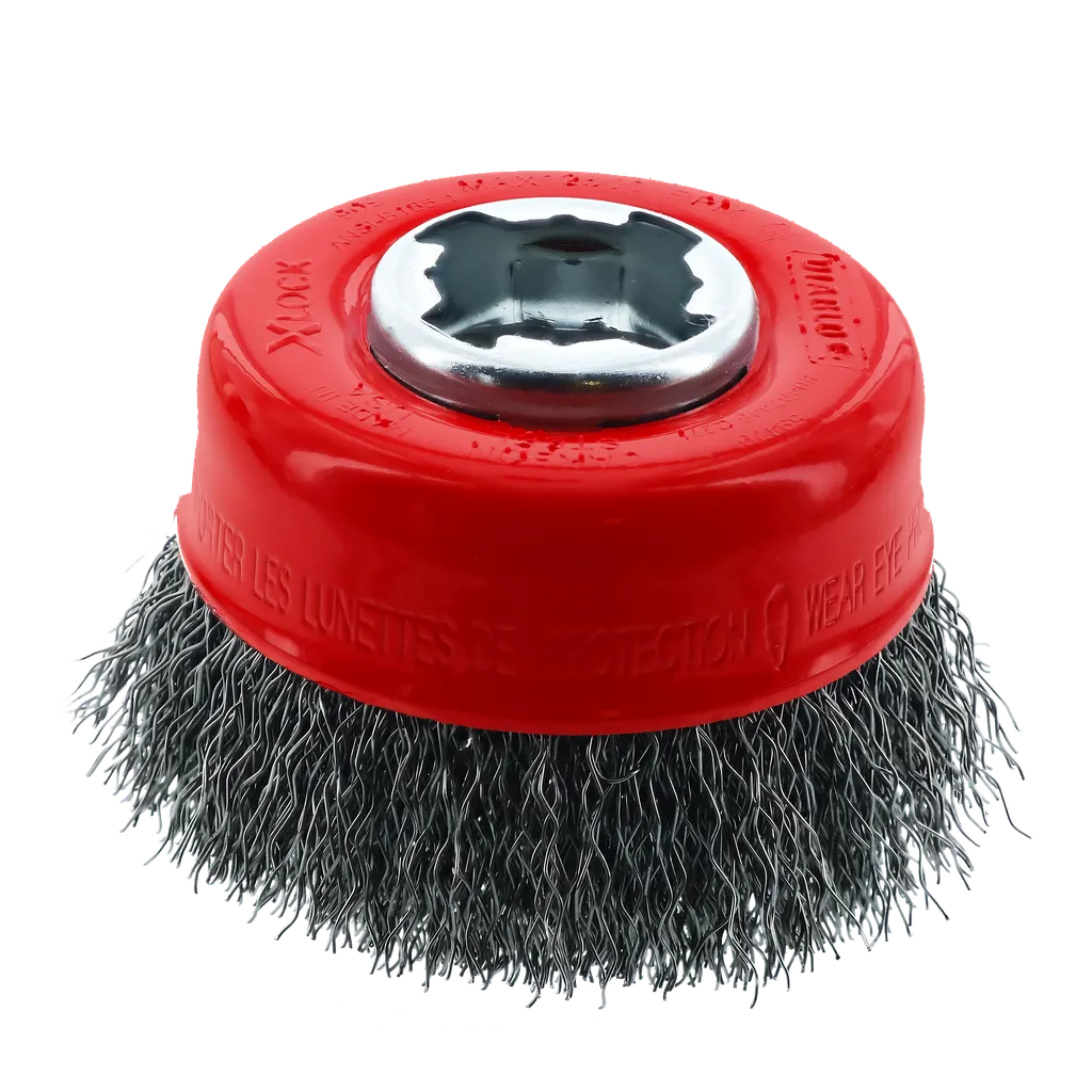 3 in. X-LOCK Carbon Steel Crimped Cup Brush | Diablo Tools | PCS