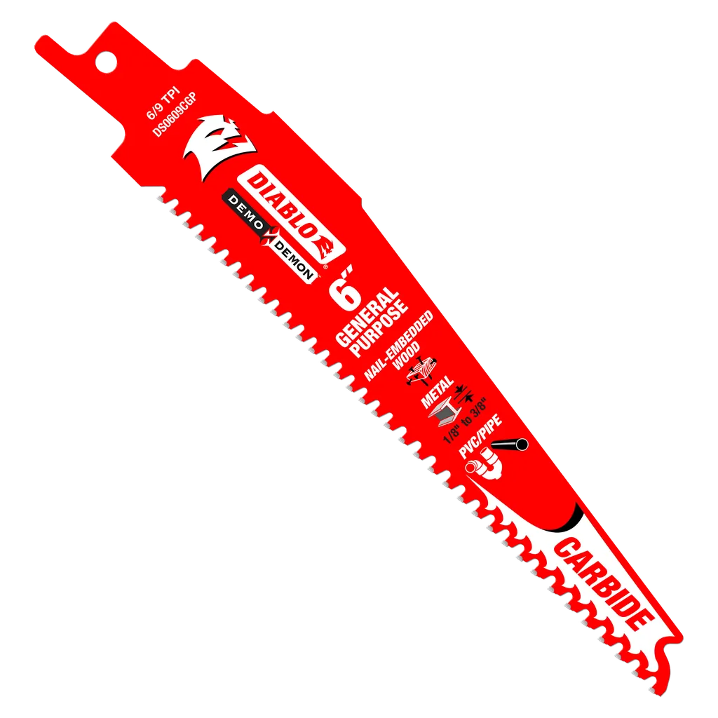6 in. Demo Demon Carbide General Purpose Recip (3-Pack) | Diablo Tools | PCS