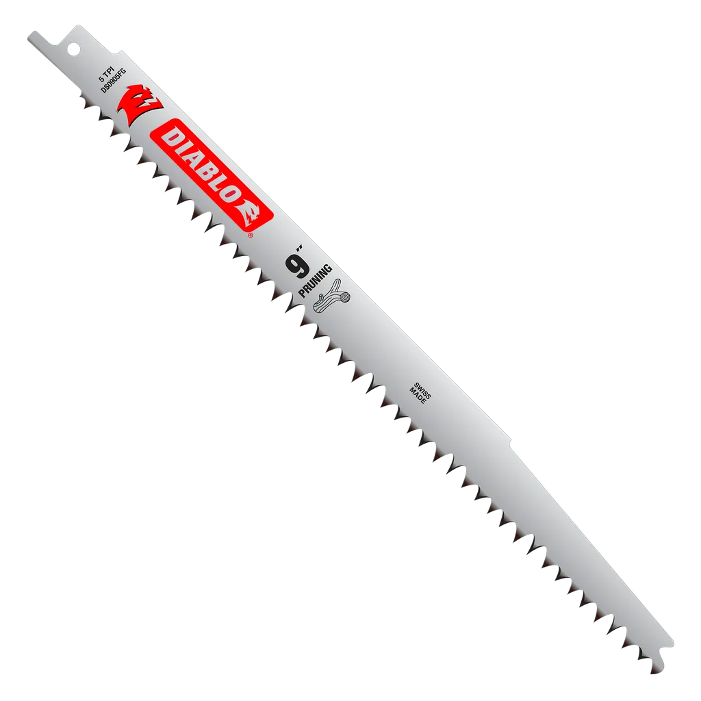 9 in. Fleam Ground Recip Blade for Pruning (5-Pack) | Diablo Tools | PCS