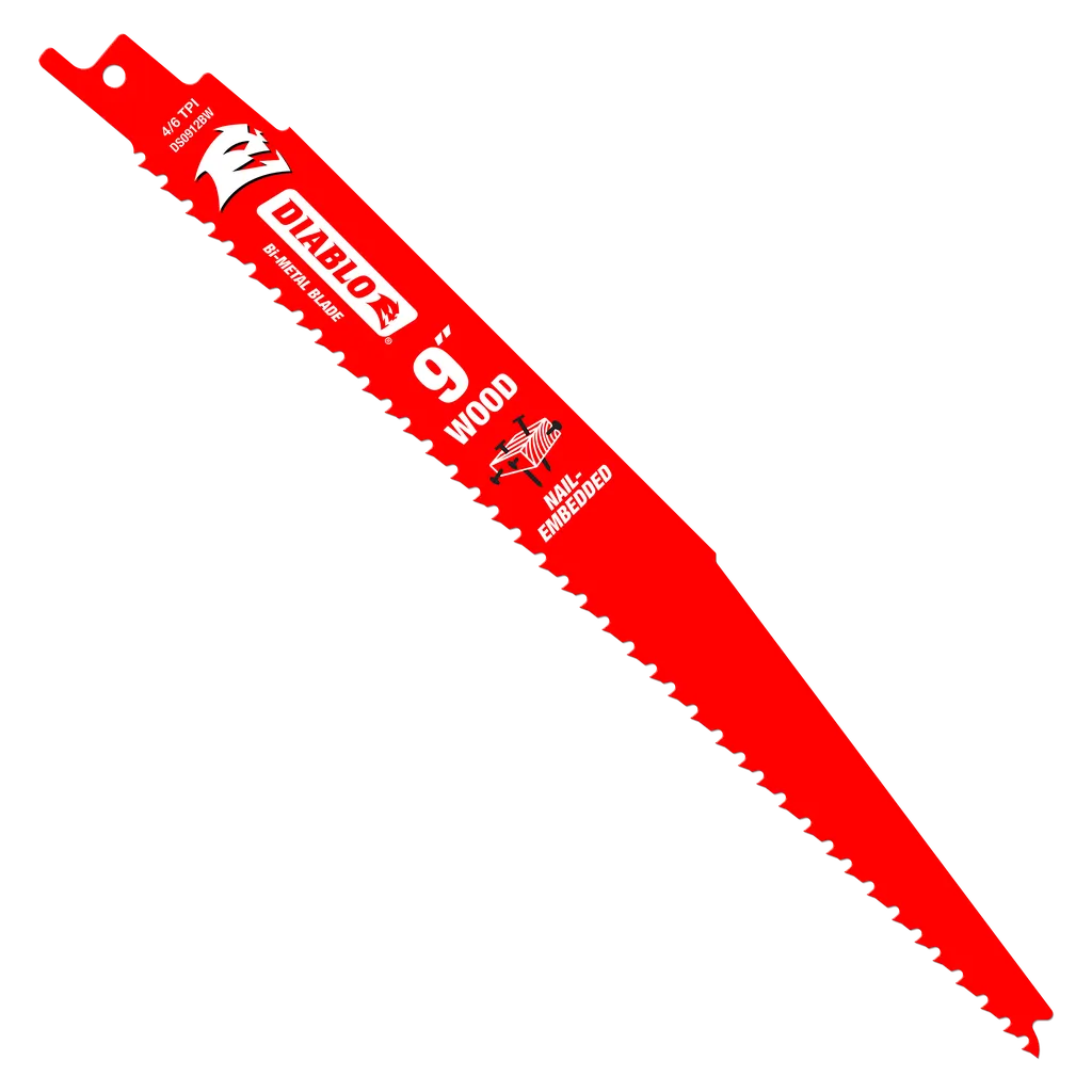 9 in. Bi-Metal Recip Blade for Nail Embedded Wood (200-Pack) | Diablo Tools | PCS
