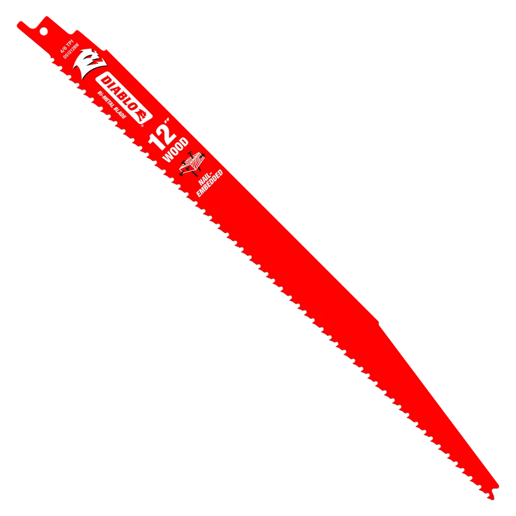 12 in. Bi-Metal Recip Blade for Nail-Embedded Wood (25-Pack) | Diablo Tools | PCS
