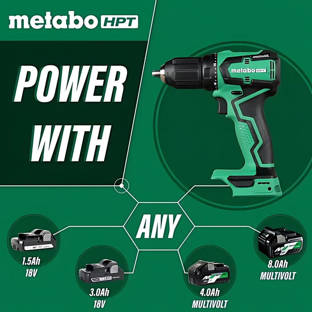 Metabo Hpt Ds18Ddx 18V Brushless 1/2-In Cordless Drill-DS18DDXM-104