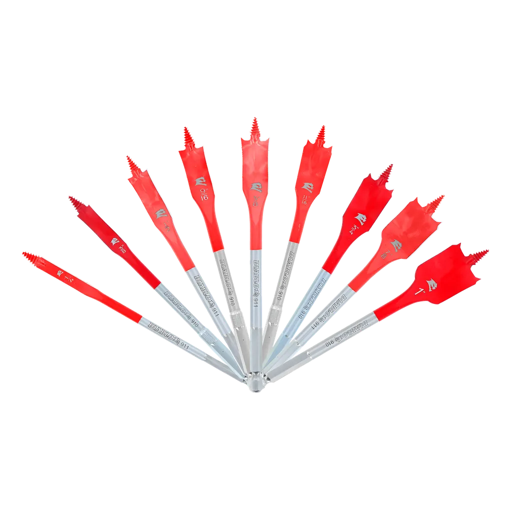 9 pc Spade Bit Set (9-Piece) | Diablo Tools | PCS