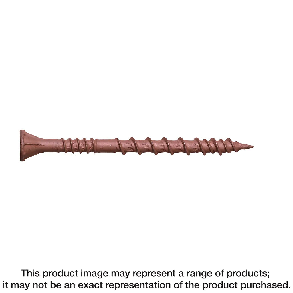 Deck-Drive Dsv Wood Screw - #8 X 1-5/8 In. T-25, Flat Head, Quik Guard®, Red (5 Lb.)-DSVR158R5LB-SP5469-5867