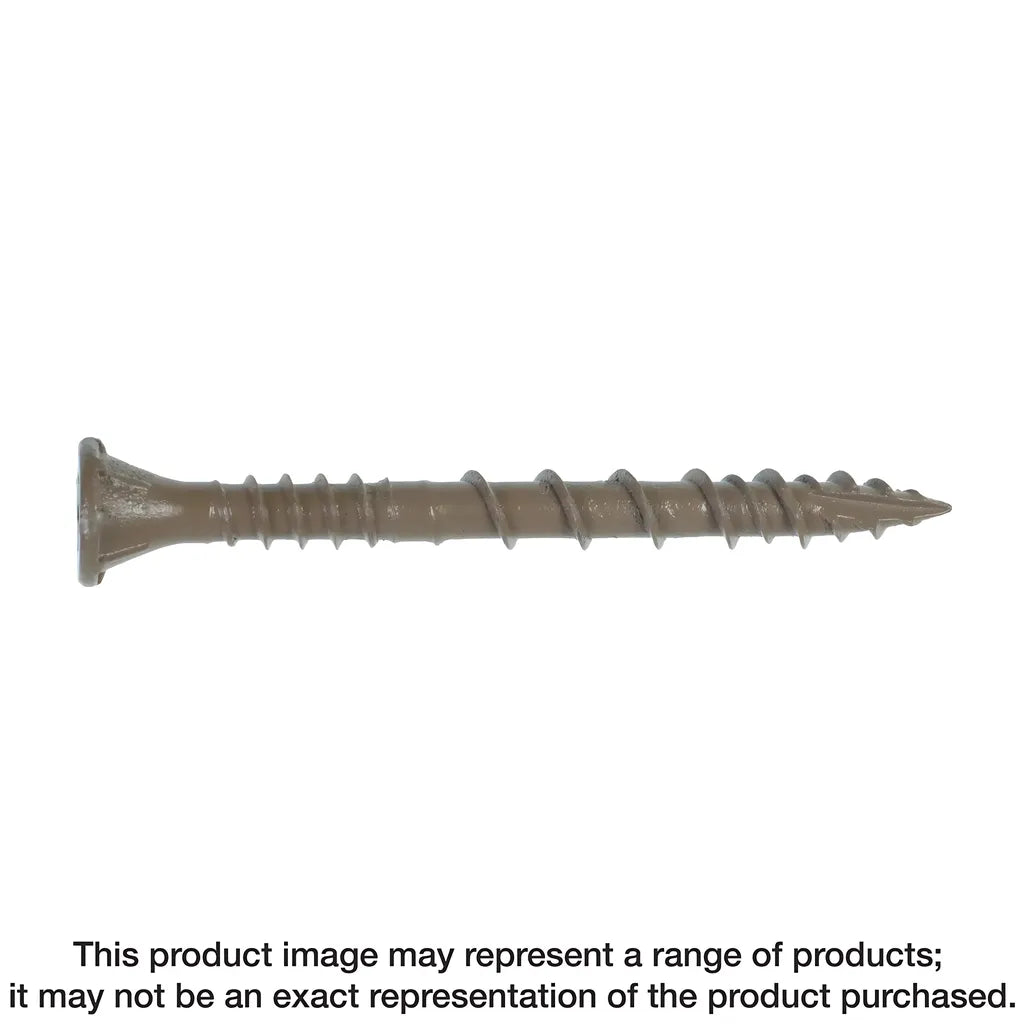 Deck-Drive Dsv Wood Screw - #10 X 2 In. T-25, Flat Head, Quik Guard®, Tan (5 Lb.) (Pack Of 6)-DSVT2R5LB-SP971-1122