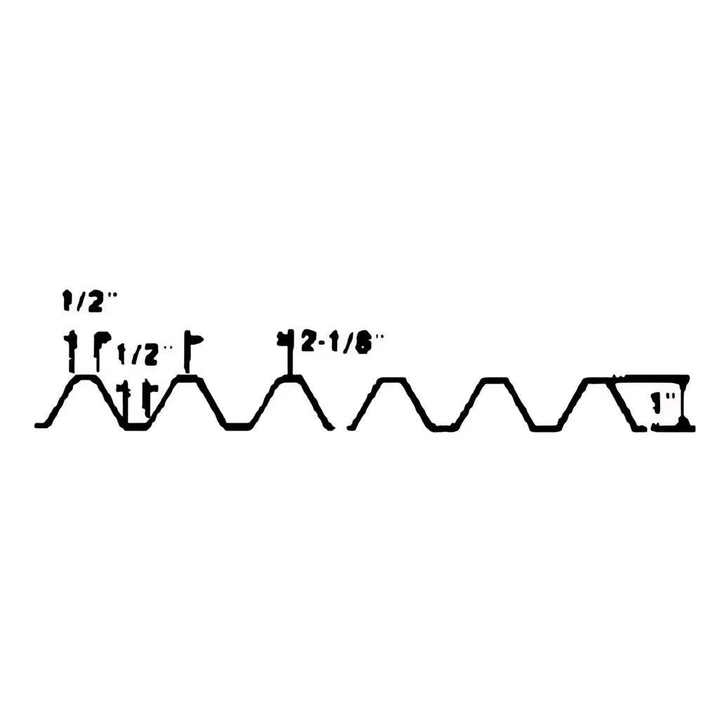 1" Deep Rib (2" Oc Rib; Open End) DT-FO-0007-673