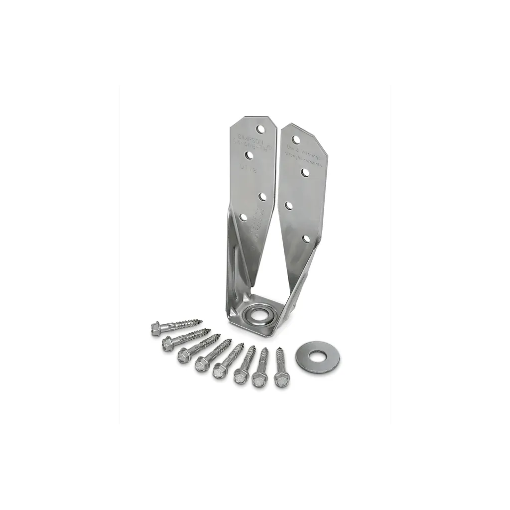 Dtt Stainless-Steel Deck Tension Tie For 2X With 2-1/2 In. Sds Screws (Pack Of 20)-DTT2SS-SDS2-5-SP1461-1643