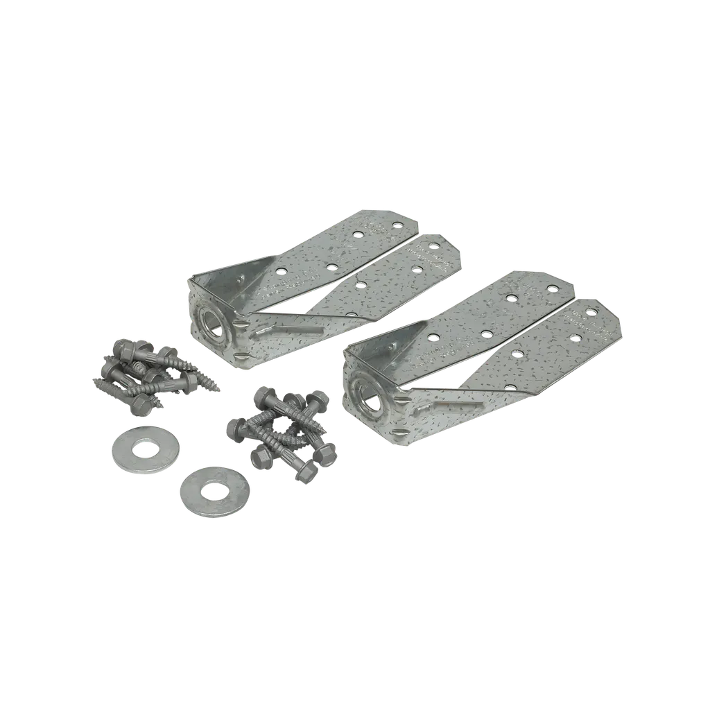 Dtt Zmax® Galvanized Deck Tension Tie For 2X With 1-1/2 In. Sds Screws (2-Qty) (Pack Of 4)-DTT2Z-R2-SP6852-7334