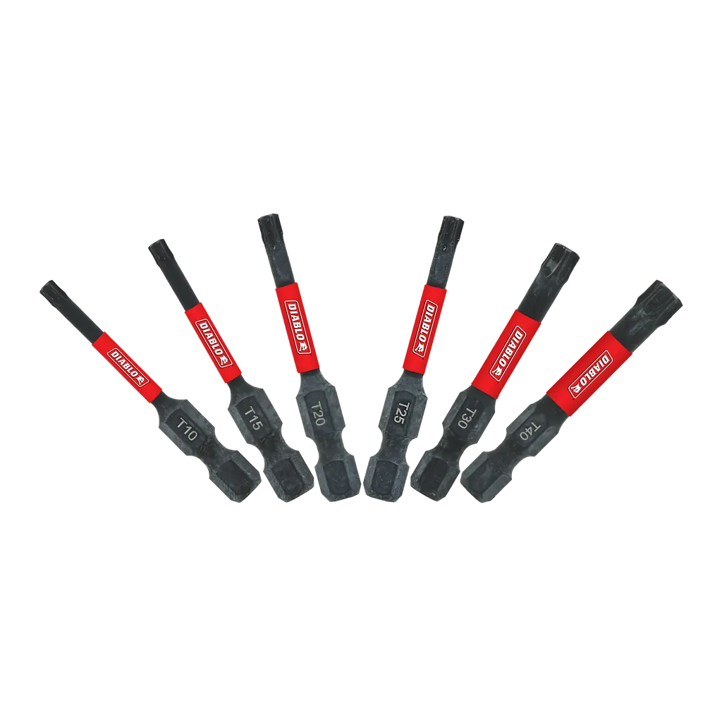 2 in. Torx Drive Bit Assorted Pack (6-Piece) | Diablo Tools | PCS