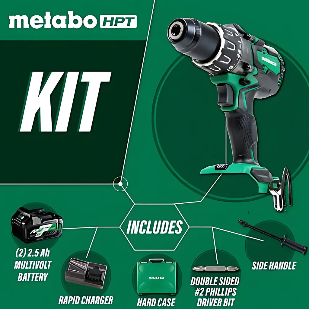36V Cordless Hammer Drill Kit With Batteries And Charger-DV36DAGM-899